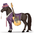 cheval de selle arabe bai